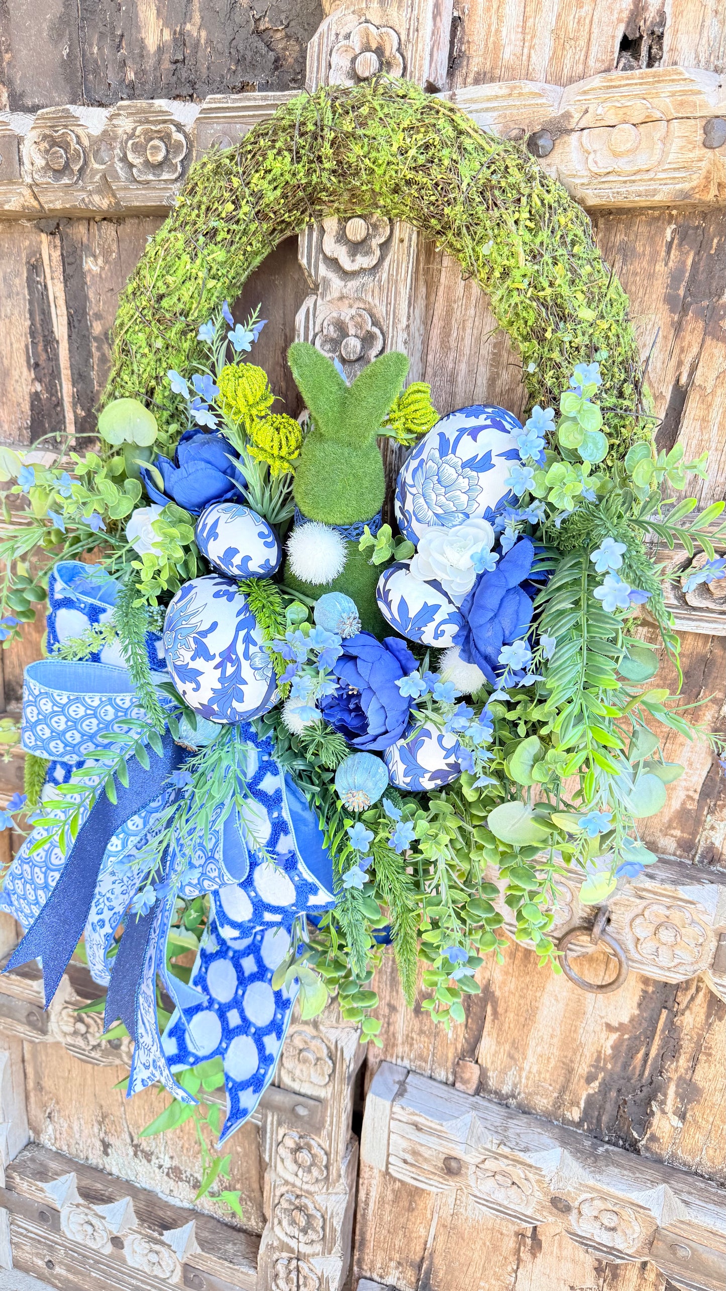 The Bad Blue Bunny Wreath