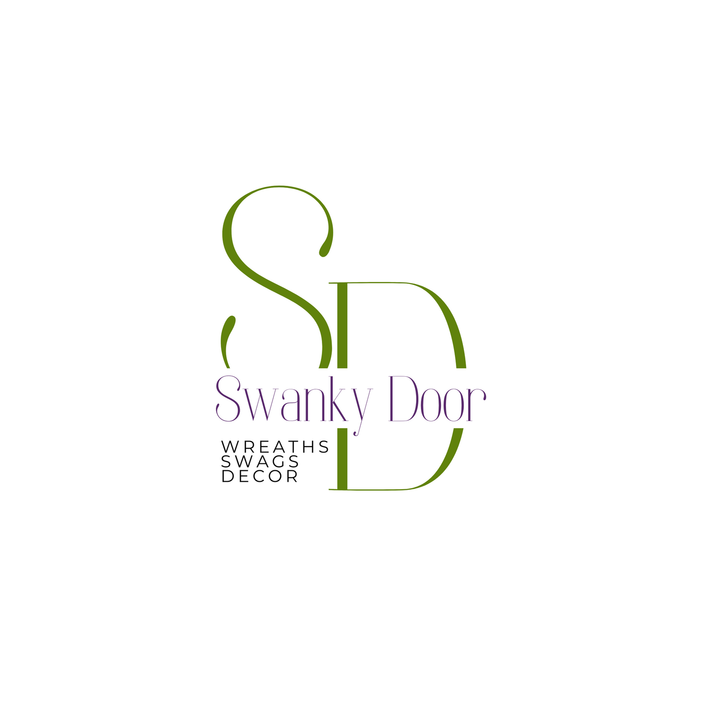 Modern Boho Palm Leaf Door Swag | Square Grapevine Base | Neutral Botanical Wreath | Organic Front Door Decor | 16x32 Luxe Greenery